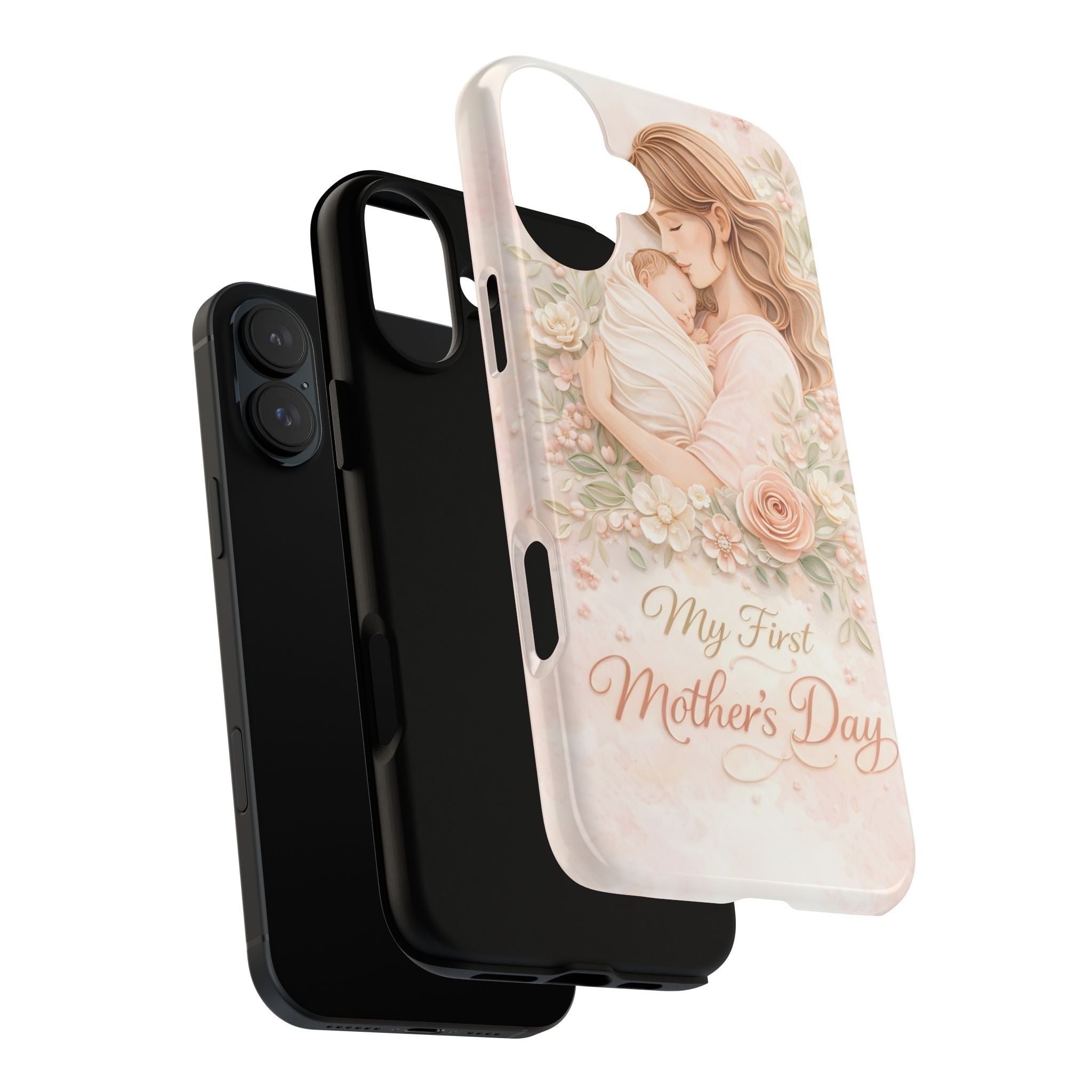 My First Mother's Day Floral Phone Case — Mom & Baby Protective Case