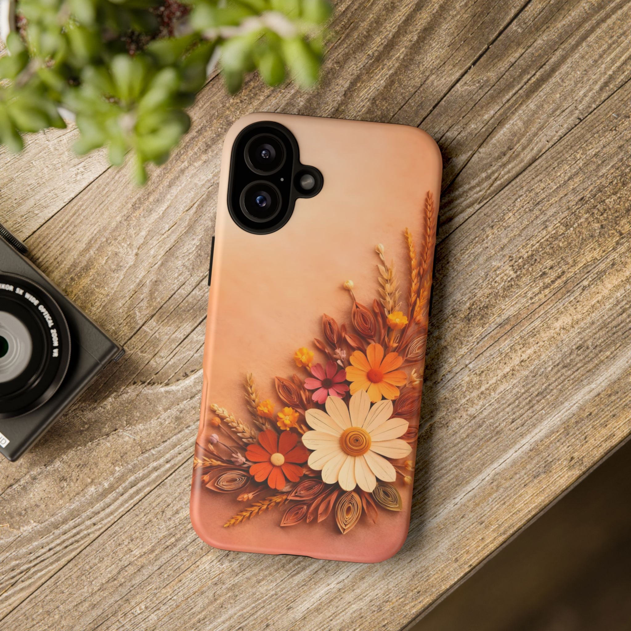 Floral Daisies Phone Case — Autumn Bouquet Protective iPhone Cover