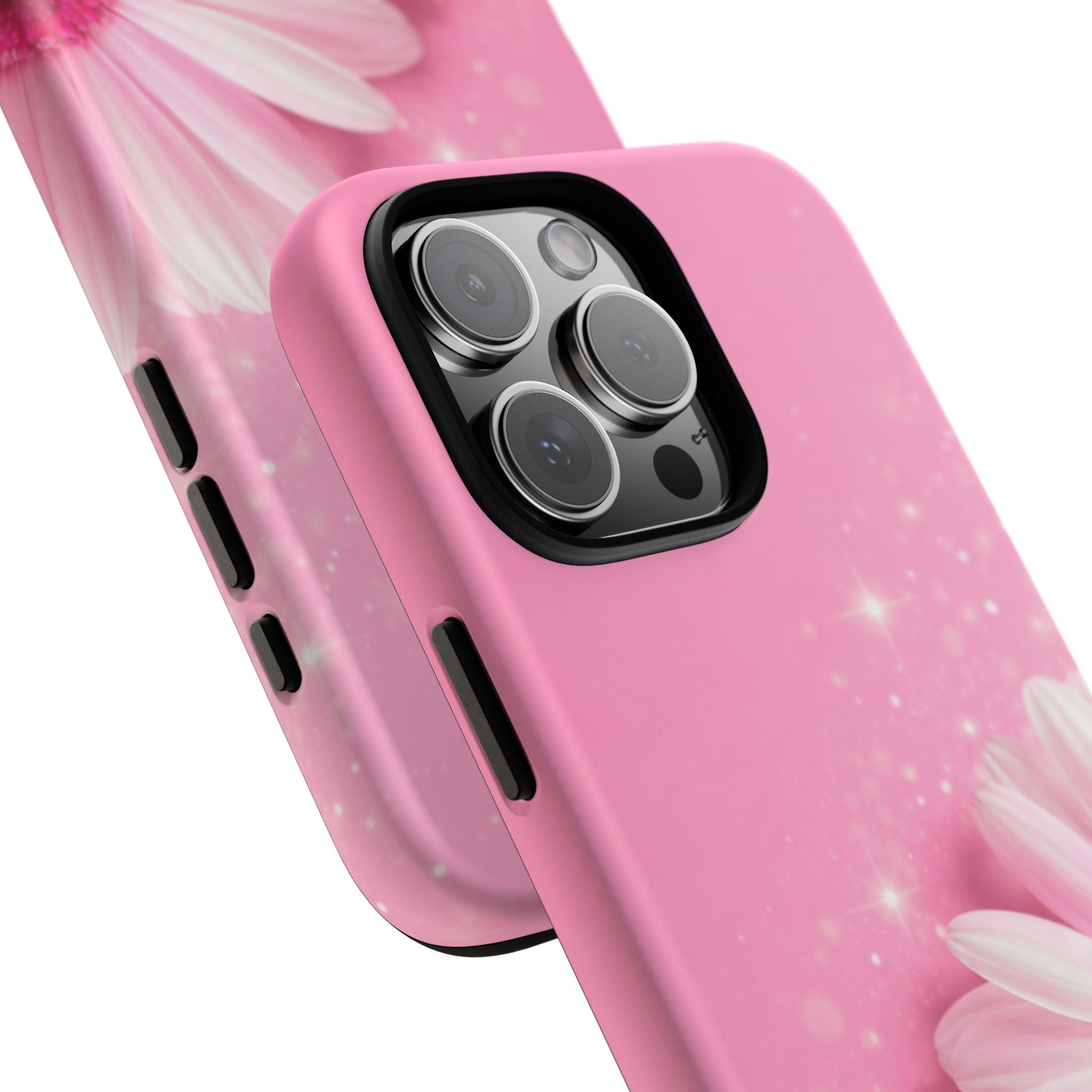 Pink Daisy Phone Case, Aesthetic Floral iPhone & Samsung Case, Cute Flower Phone Cover, Soft Girl Coquette Case, Feminine Pink Case
