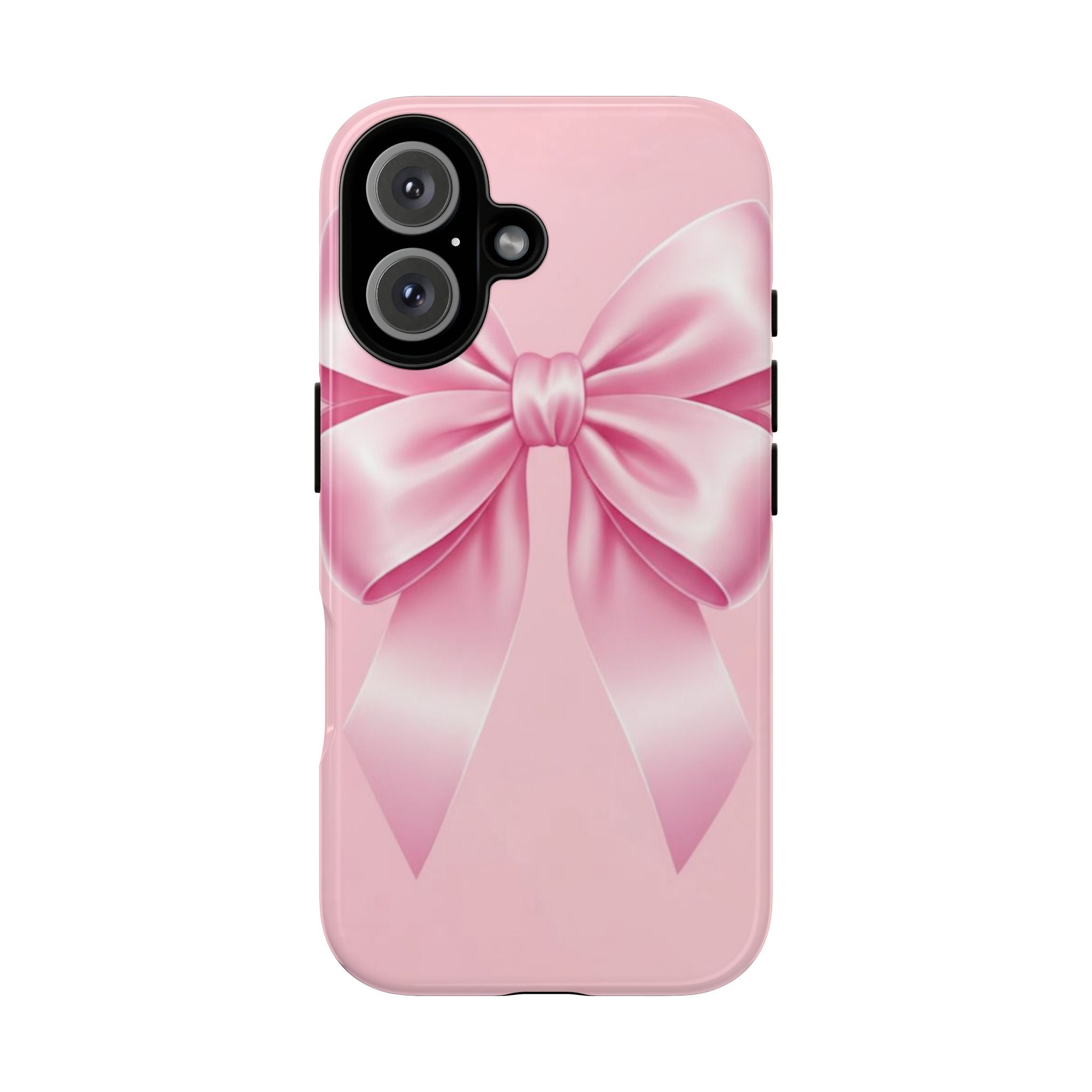 Coquette Pink Bow Phone Case, Cute Aesthetic iPhone Case, Soft Girl Bow Cover, Feminine Girly Phone Case