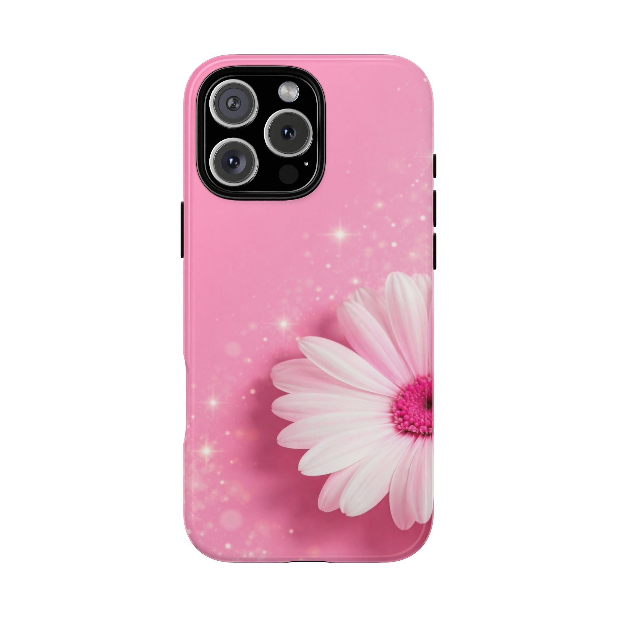 Pink Daisy Phone Case, Aesthetic Floral iPhone & Samsung Case, Cute Flower Phone Cover, Soft Girl Coquette Case, Feminine Pink Case