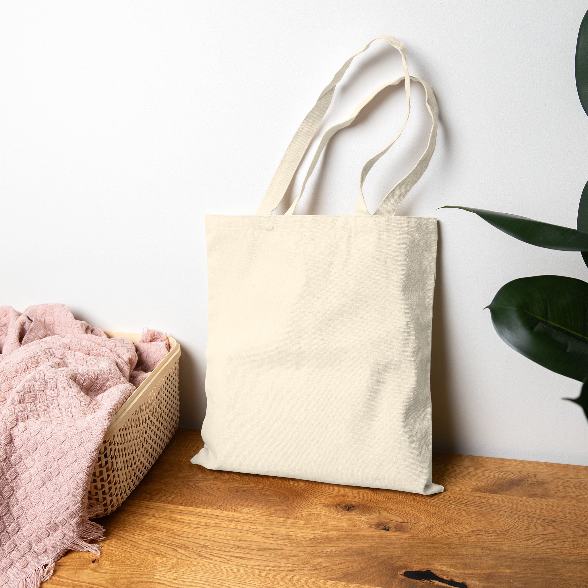 Tote Bag — Pilates Retro Mermaid Illustration Cotton Canvas Tote
