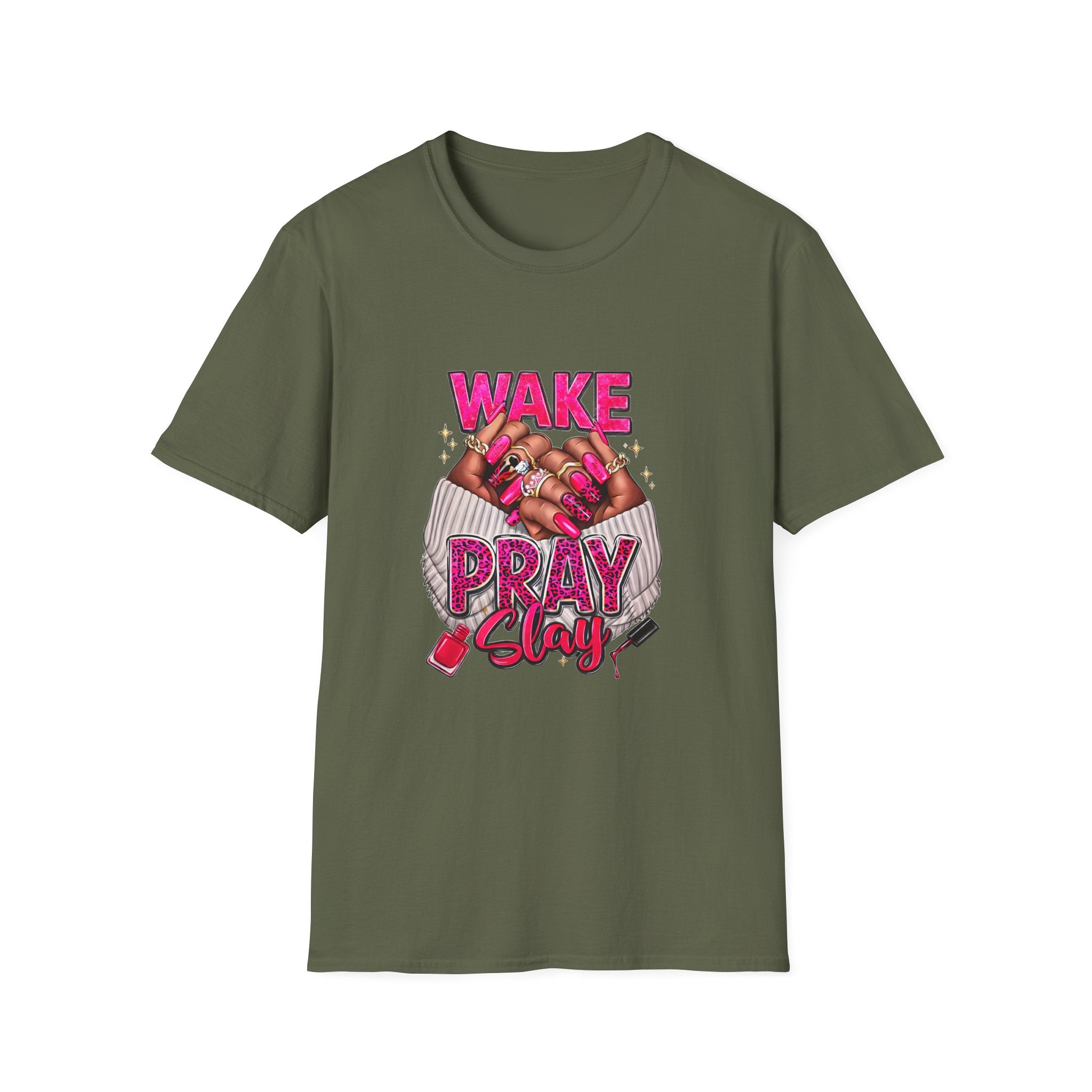 Wake Pray Slay T-Shirt — Inspirational Faith & Hustle Tee
