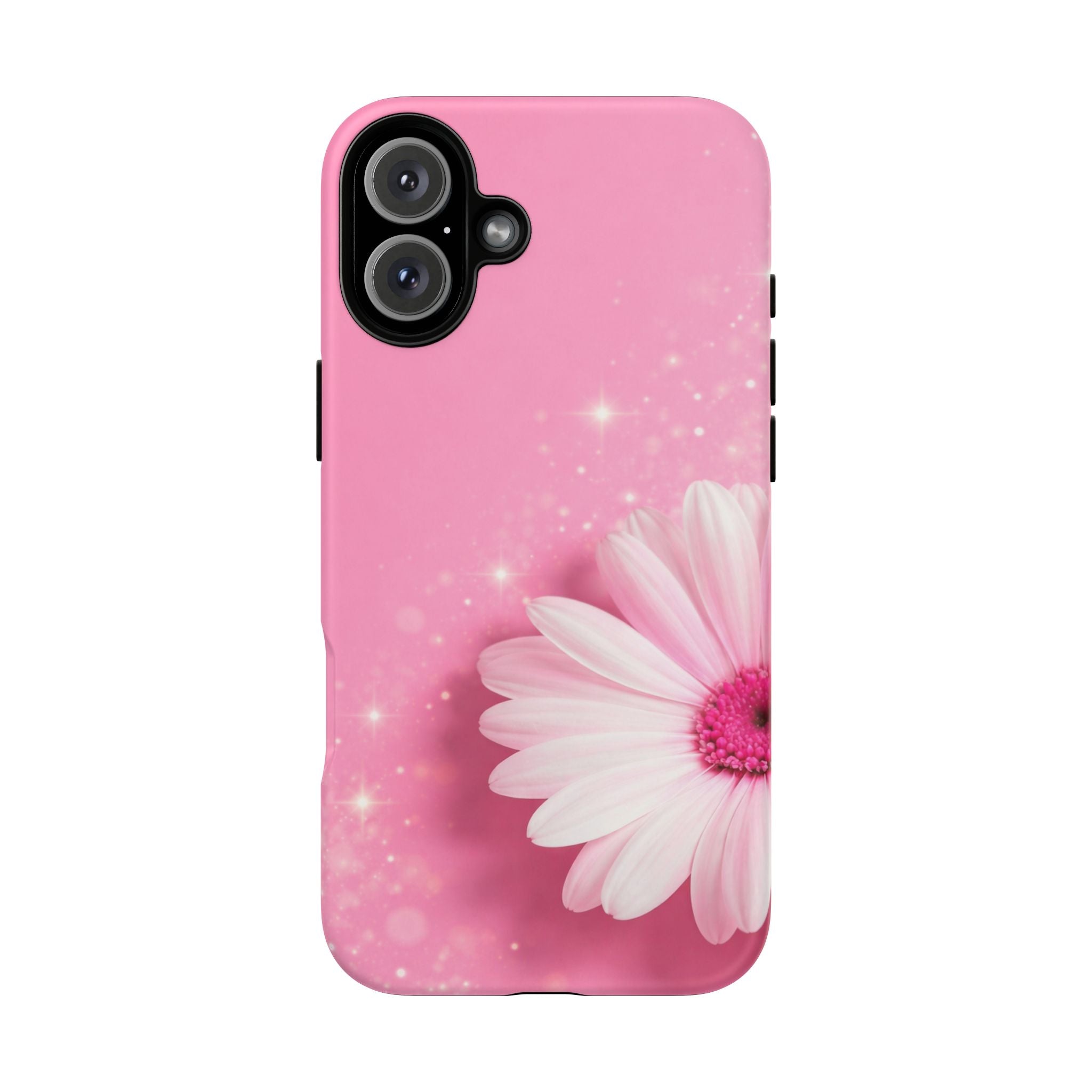 Pink Daisy Phone Case, Aesthetic Floral iPhone & Samsung Case, Cute Flower Phone Cover, Soft Girl Coquette Case, Feminine Pink Case