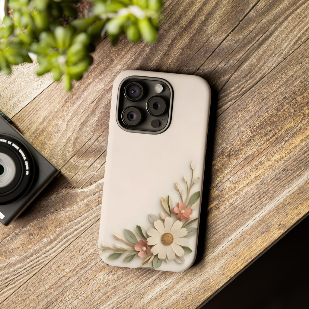 Daisy Blossom Tough Phone Case — Floral Protective iPhone Cover