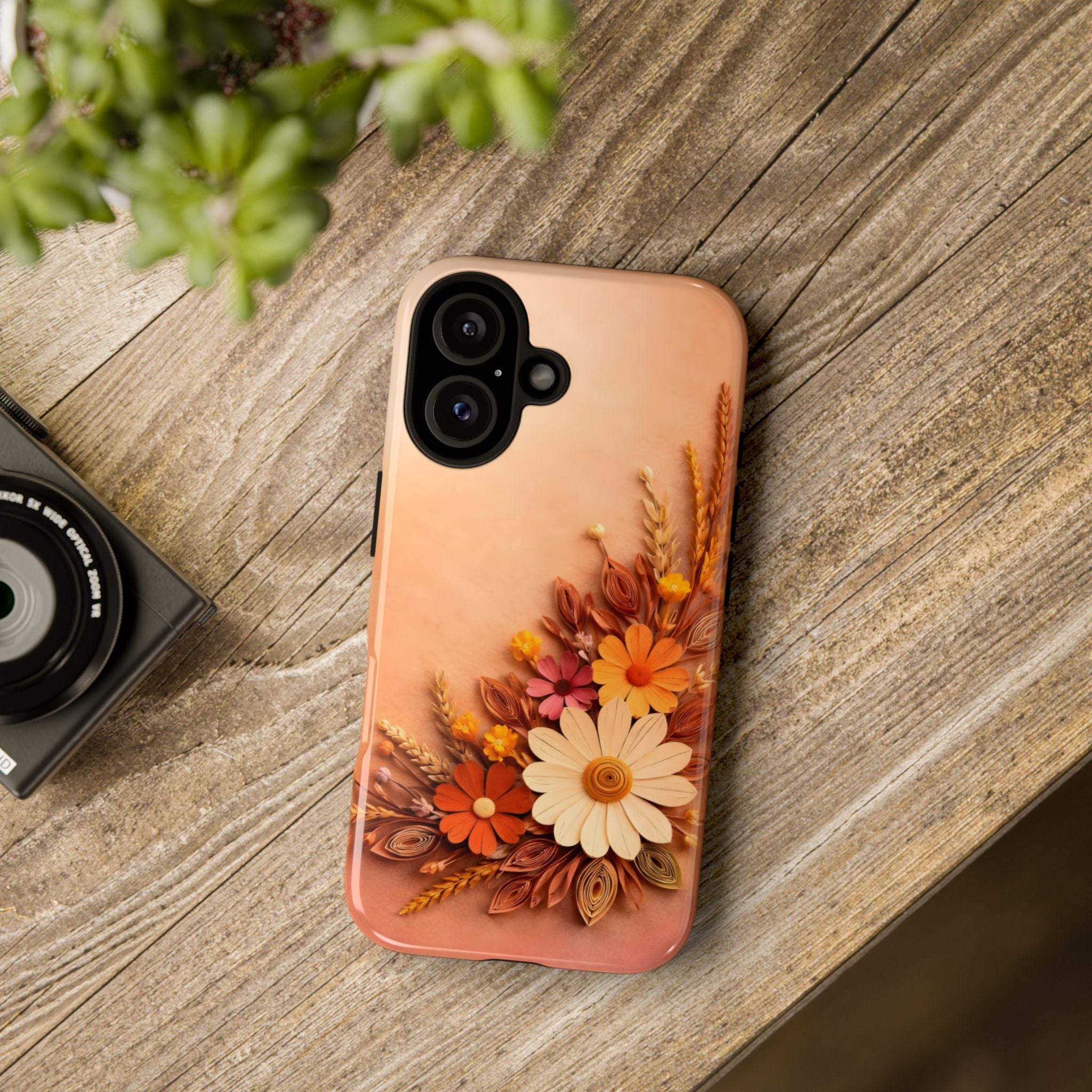 Floral Daisies Phone Case — Autumn Bouquet Protective iPhone Cover