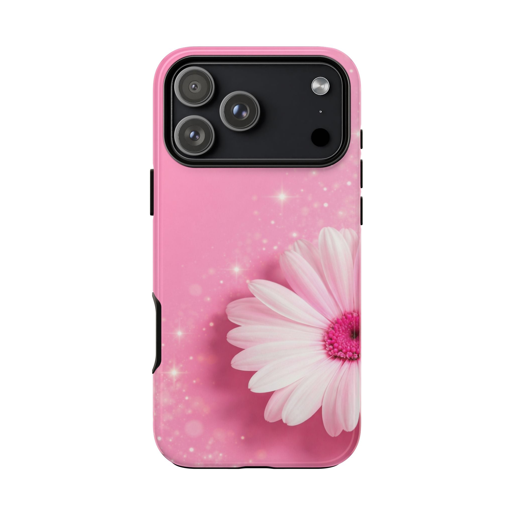 Pink Daisy Phone Case, Aesthetic Floral iPhone & Samsung Case, Cute Flower Phone Cover, Soft Girl Coquette Case, Feminine Pink Case