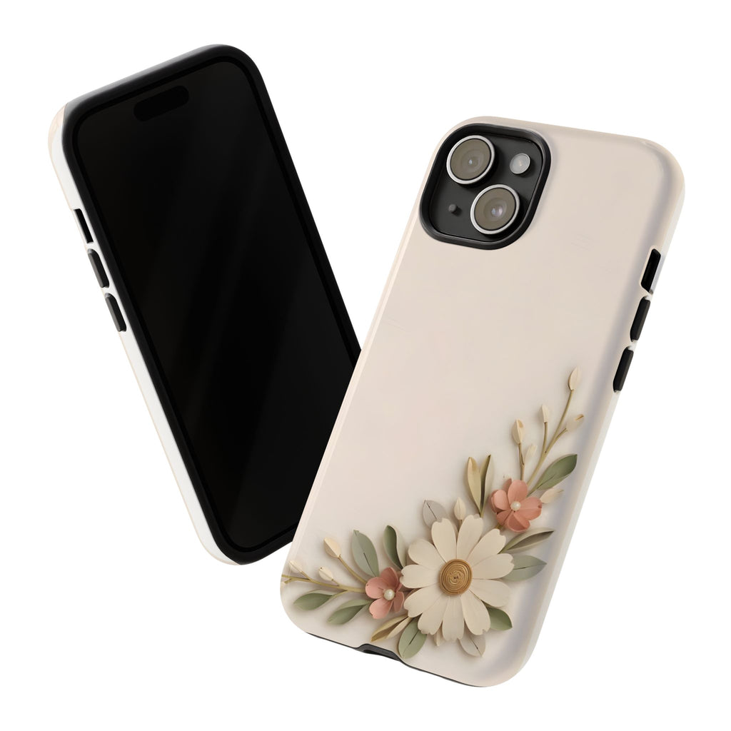 Daisy Blossom Tough Phone Case — Floral Protective iPhone Cover