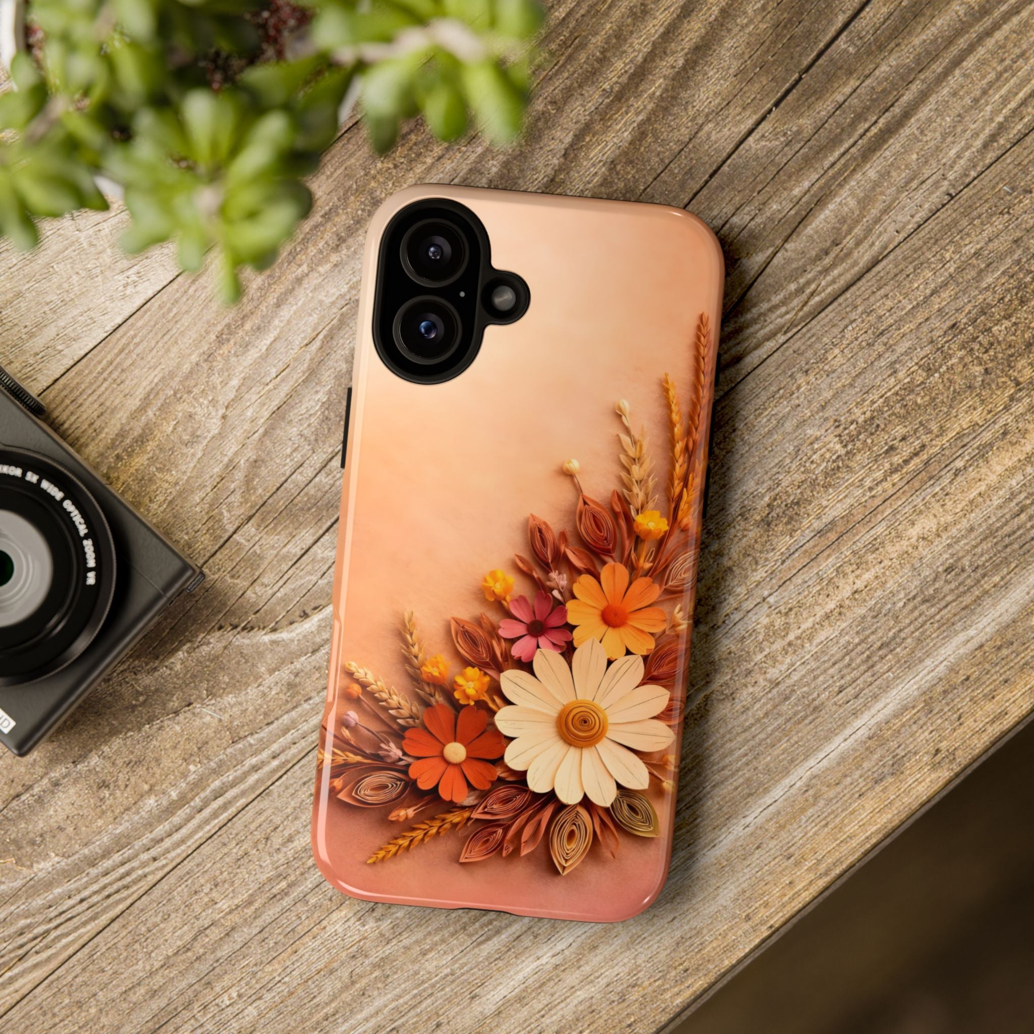 Floral Daisies Phone Case — Autumn Bouquet Protective iPhone Cover
