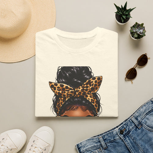 Boss Babe Money Shirt, Leopard Print Glam Girl T-Shirt, Black Woman Money Graphic Tee, Bougie Rich Auntie Shirt
