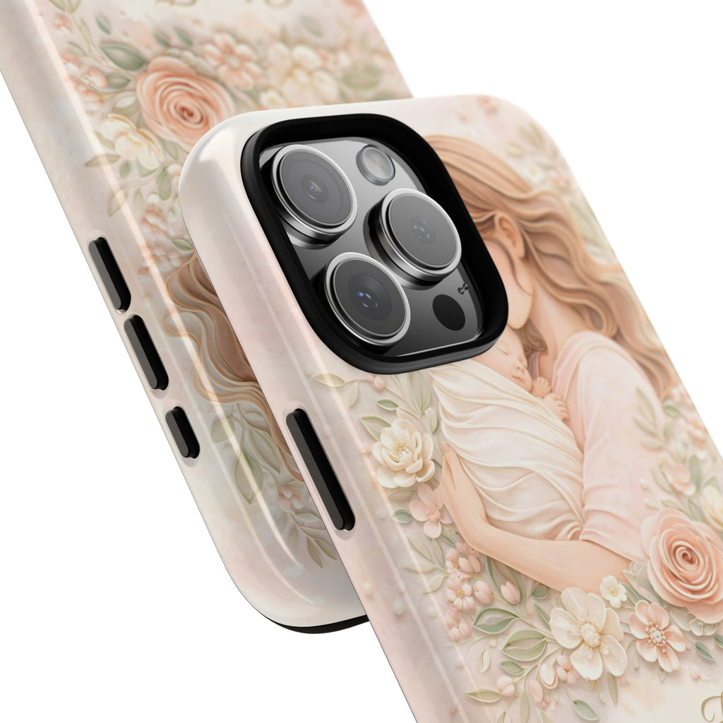 My First Mother's Day Floral Phone Case — Mom & Baby Protective Case