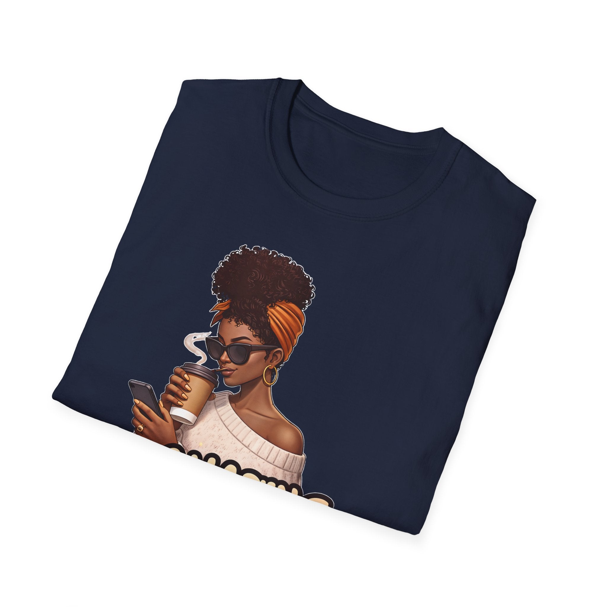 Chasing Goals Not People T-Shirt — Motivational Afro Woman Graphic Tee