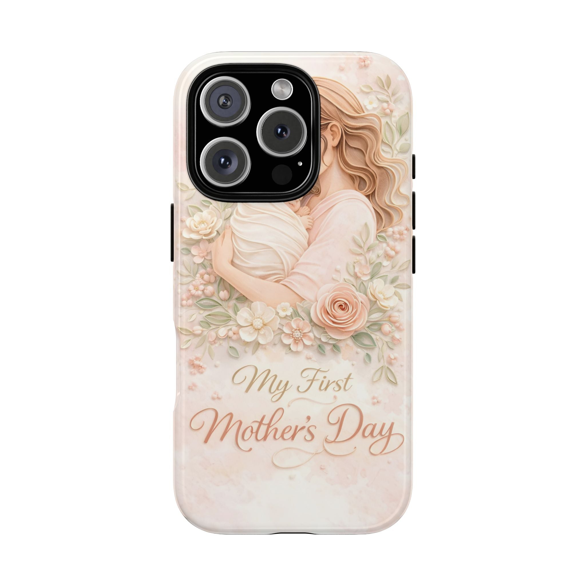 My First Mother's Day Floral Phone Case — Mom & Baby Protective Case