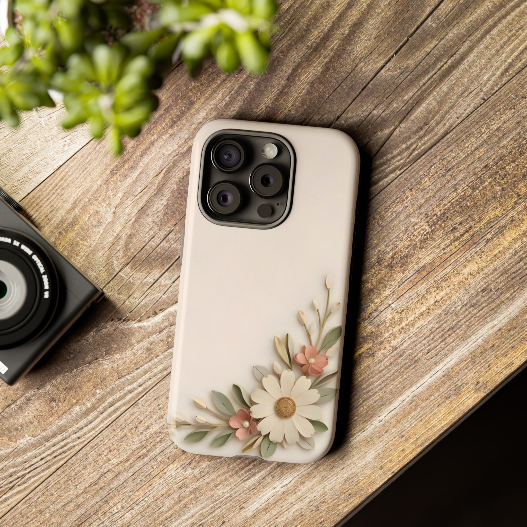 Daisy Blossom Tough Phone Case — Floral Protective iPhone Cover