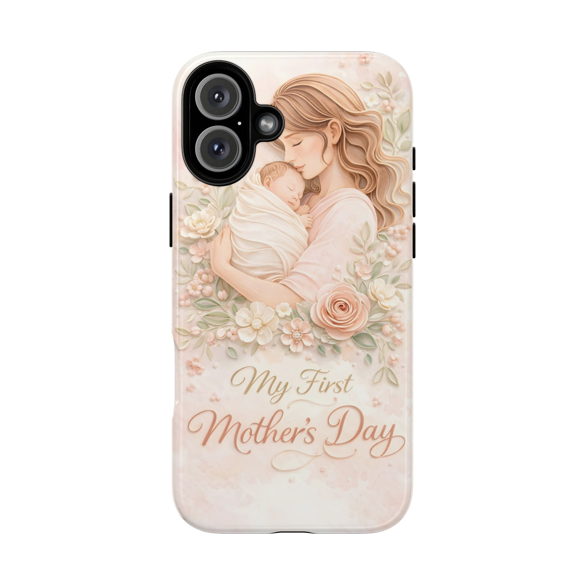 My First Mother's Day Floral Phone Case — Mom & Baby Protective Case