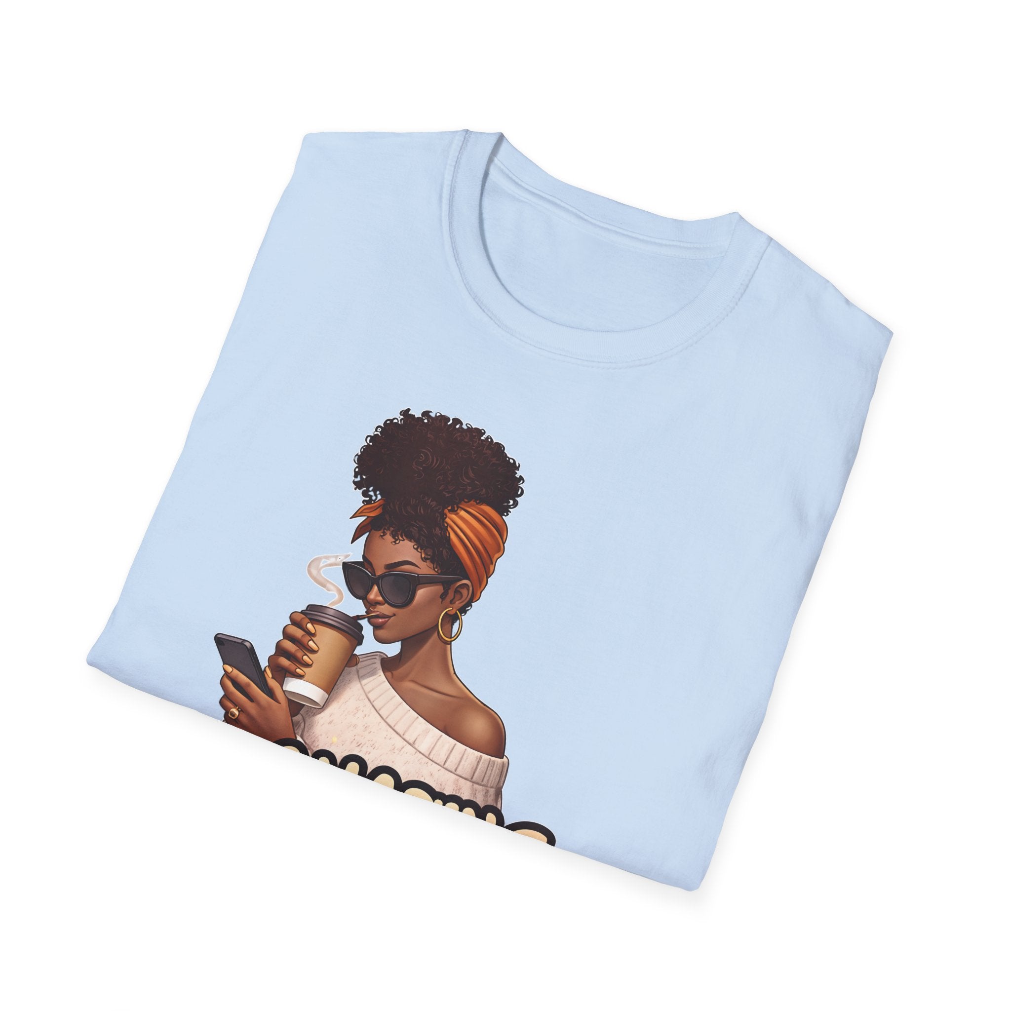 Chasing Goals Not People T-Shirt — Motivational Afro Woman Graphic Tee