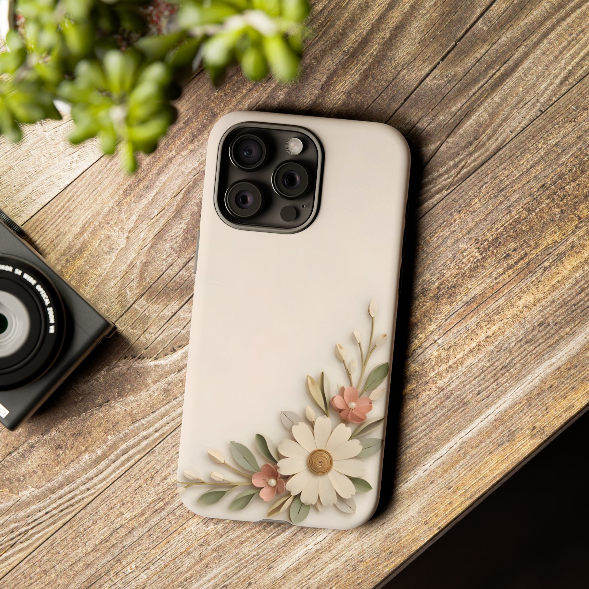 Daisy Blossom Tough Phone Case — Floral Protective iPhone Cover