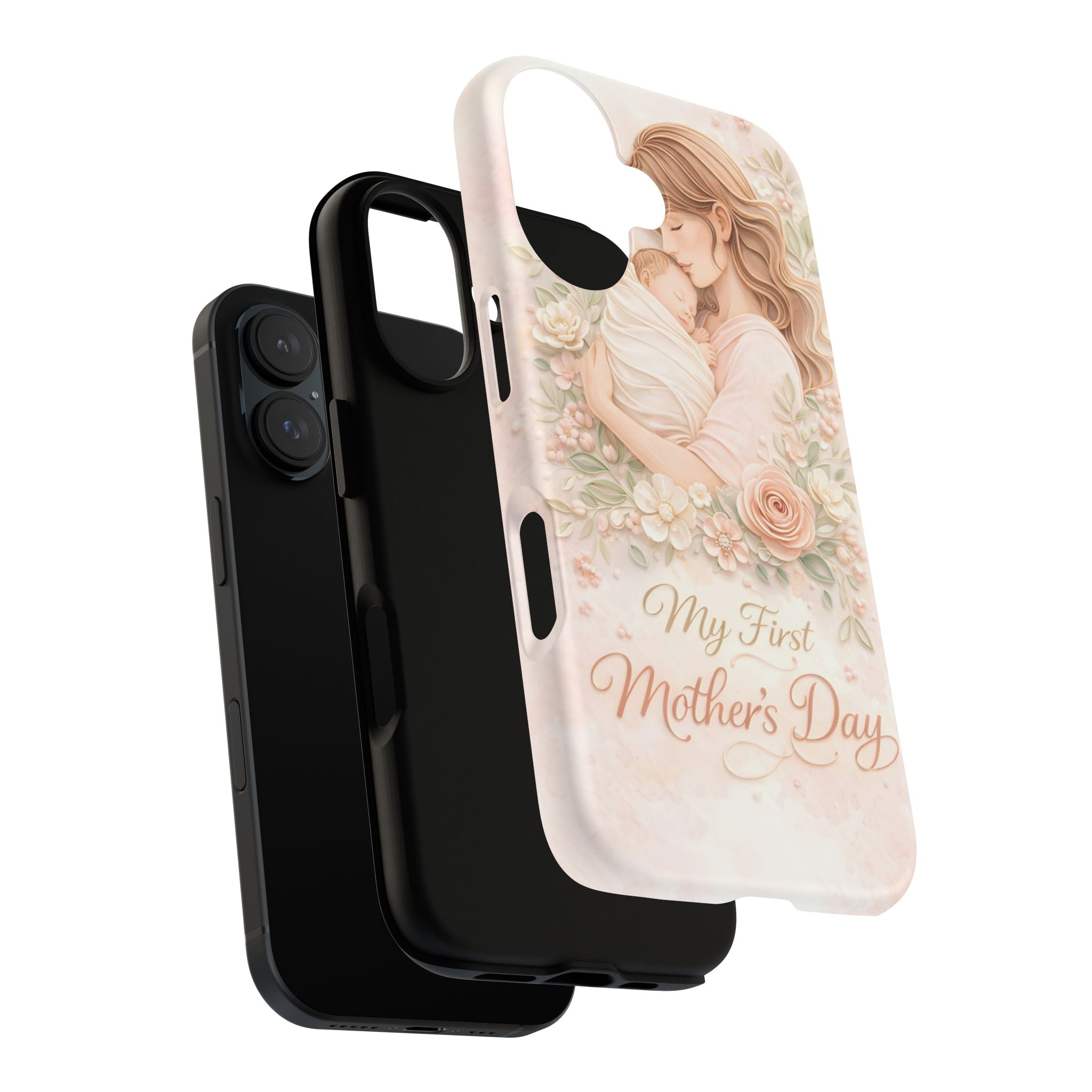 My First Mother's Day Floral Phone Case — Mom & Baby Protective Case