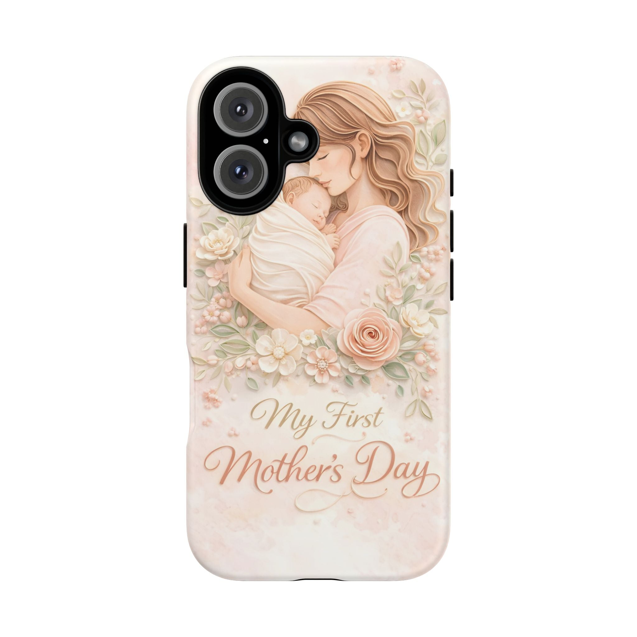 My First Mother's Day Floral Phone Case — Mom & Baby Protective Case