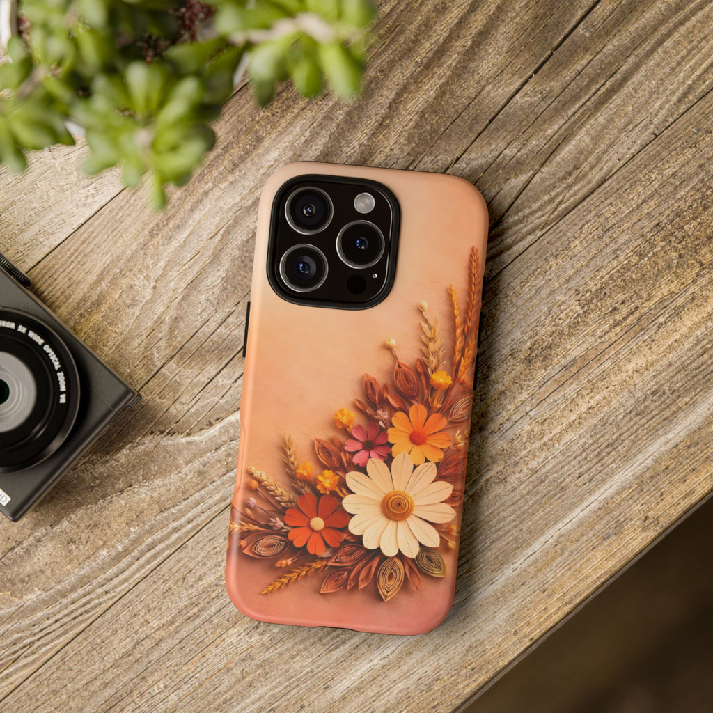 Floral Daisies Phone Case — Autumn Bouquet Protective iPhone Cover