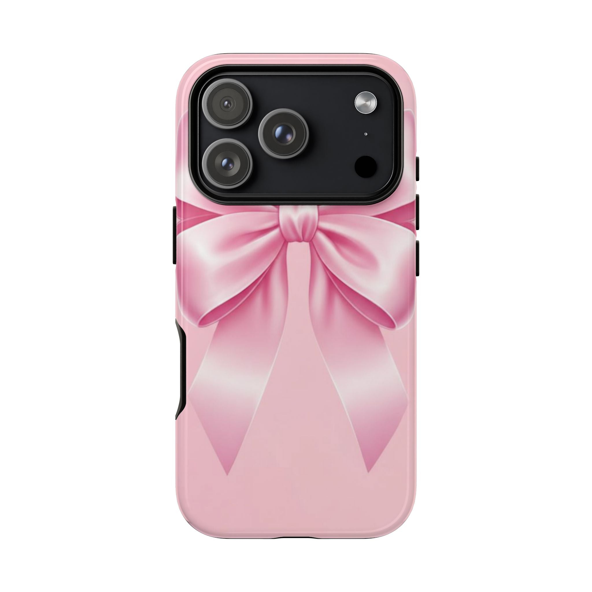 Coquette Pink Bow Phone Case, Cute Aesthetic iPhone Case, Soft Girl Bow Cover, Feminine Girly Phone Case