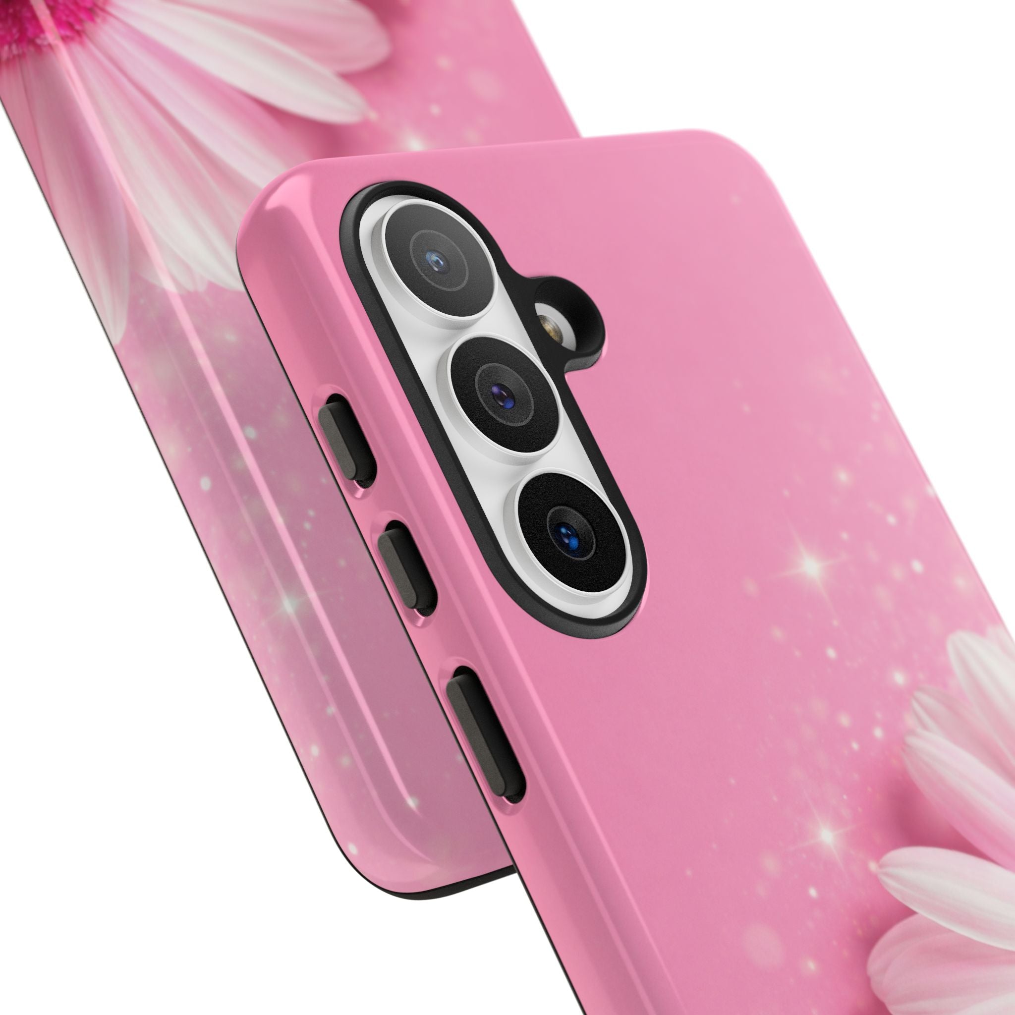 Pink Daisy Phone Case, Aesthetic Floral iPhone & Samsung Case, Cute Flower Phone Cover, Soft Girl Coquette Case, Feminine Pink Case