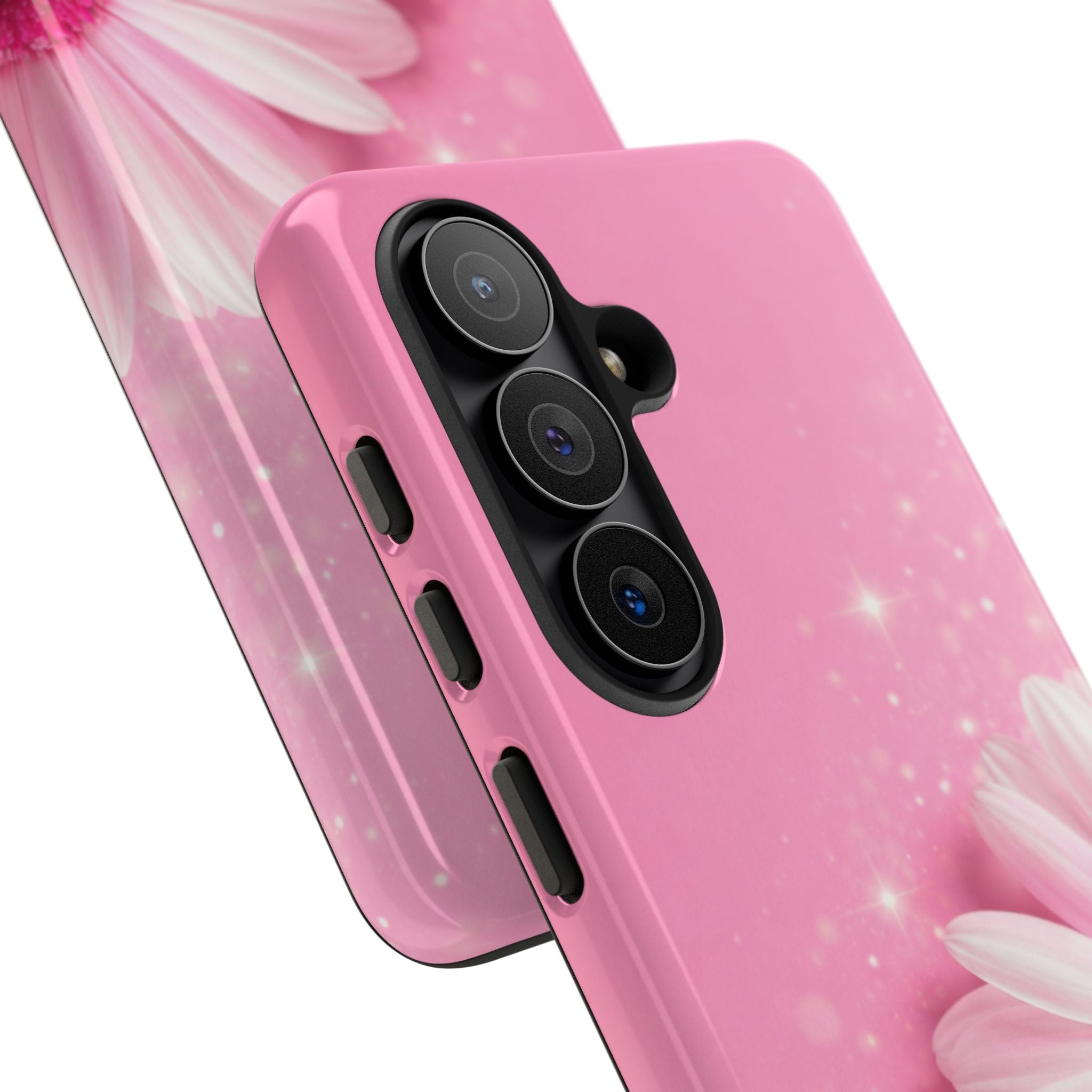 Pink Daisy Phone Case, Aesthetic Floral iPhone & Samsung Case, Cute Flower Phone Cover, Soft Girl Coquette Case, Feminine Pink Case