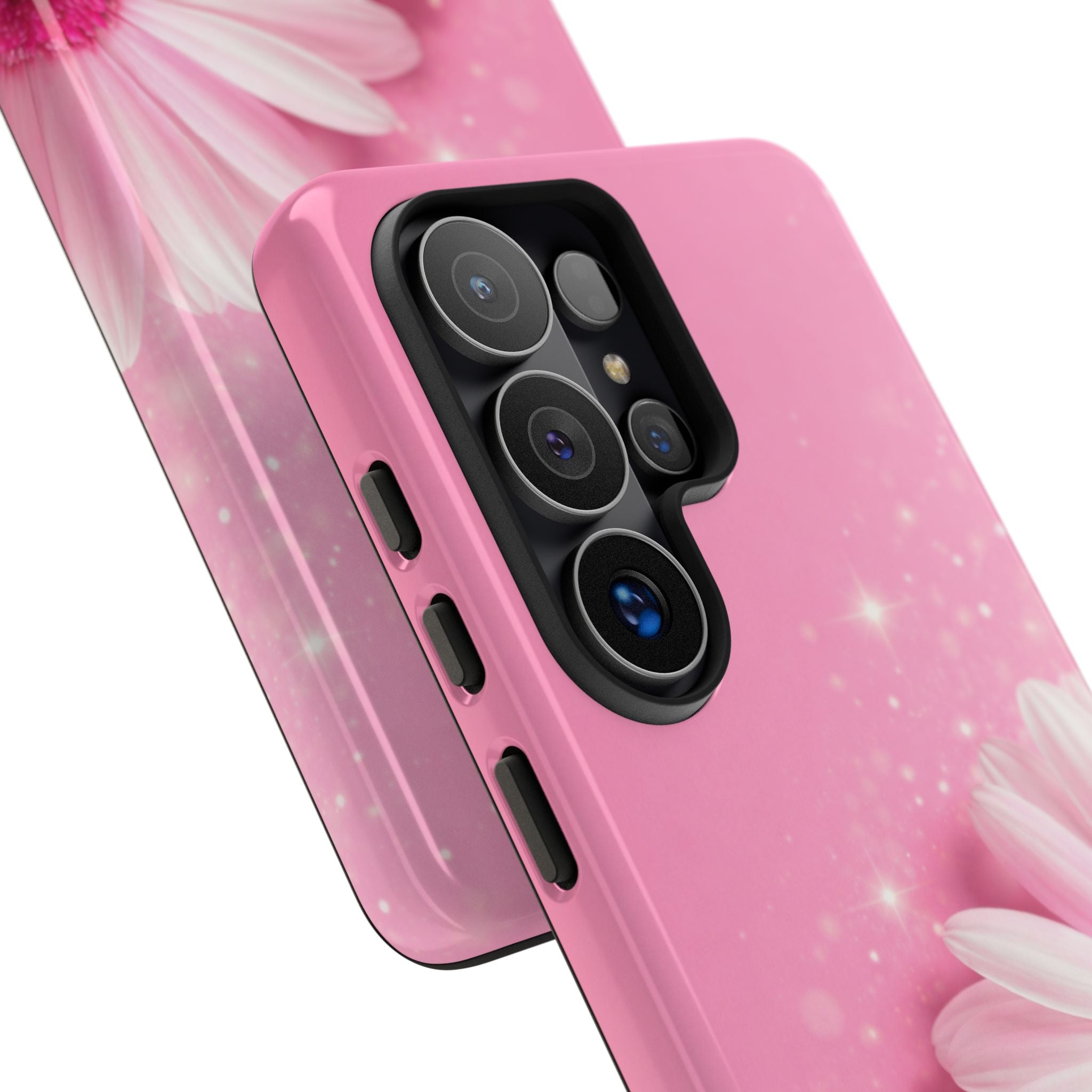 Pink Daisy Phone Case, Aesthetic Floral iPhone & Samsung Case, Cute Flower Phone Cover, Soft Girl Coquette Case, Feminine Pink Case