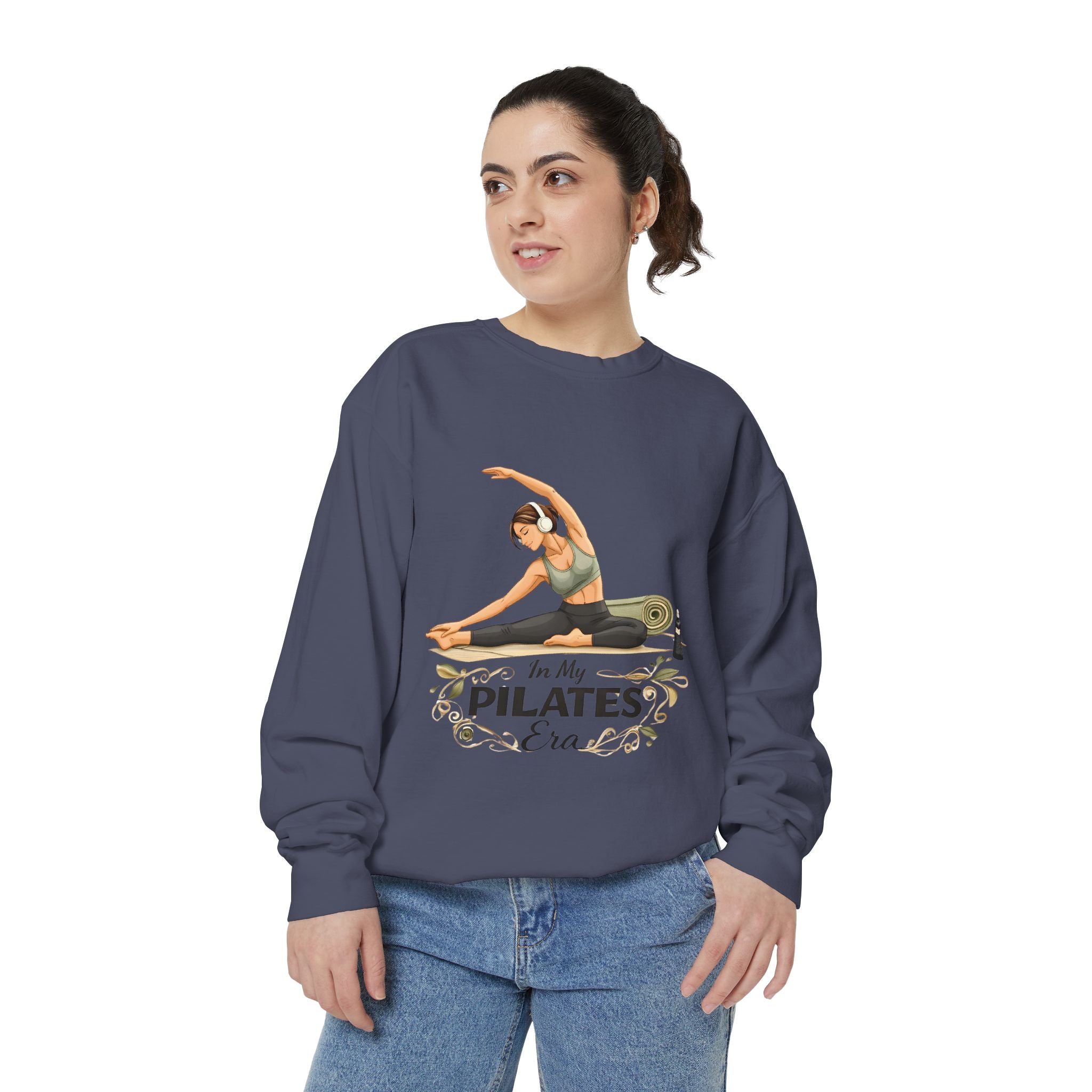 Pilates Era Sweatshirt - 'In My Pilates Era' Illustrated Fitness Crewneck