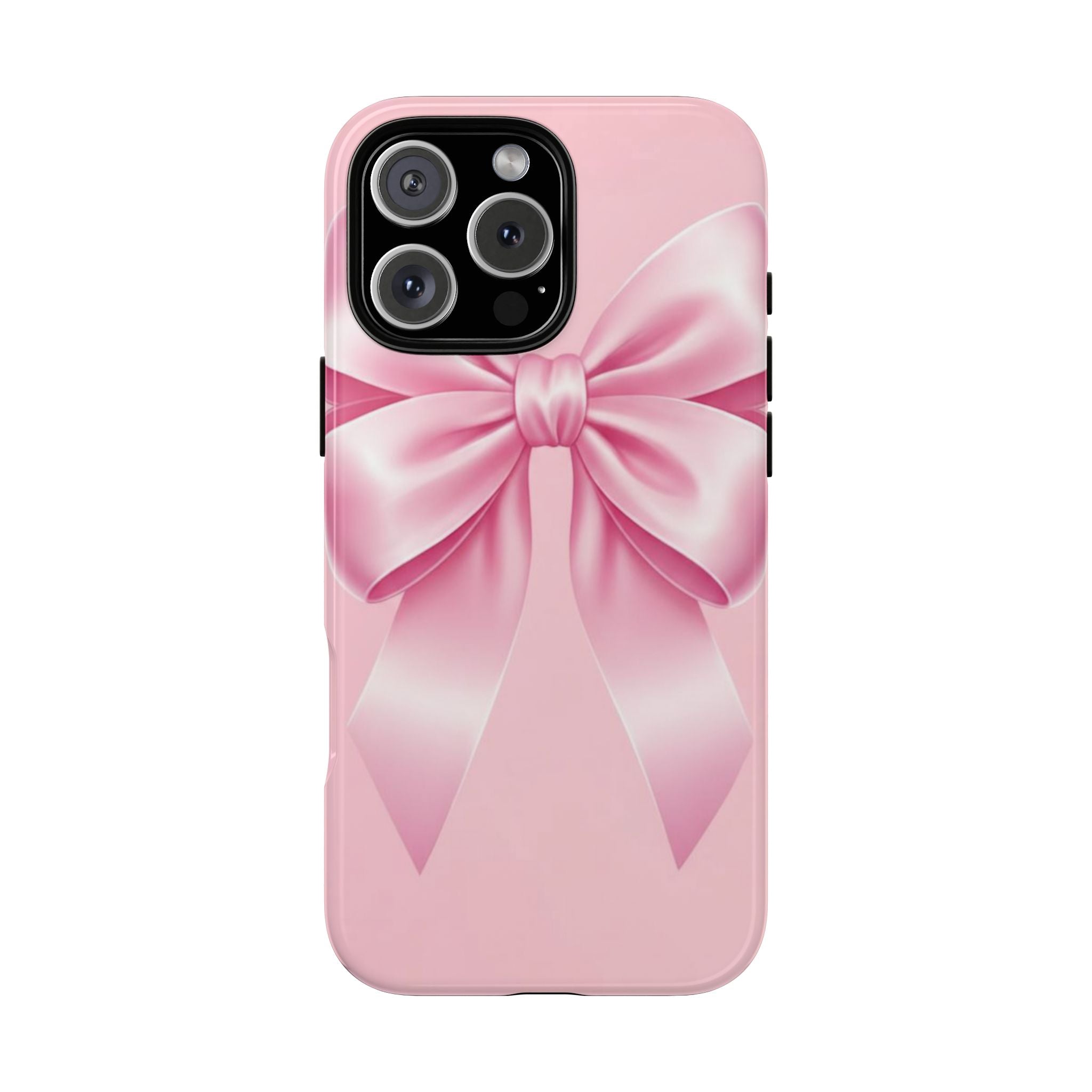 Coquette Pink Bow Phone Case, Cute Aesthetic iPhone Case, Soft Girl Bow Cover, Feminine Girly Phone Case
