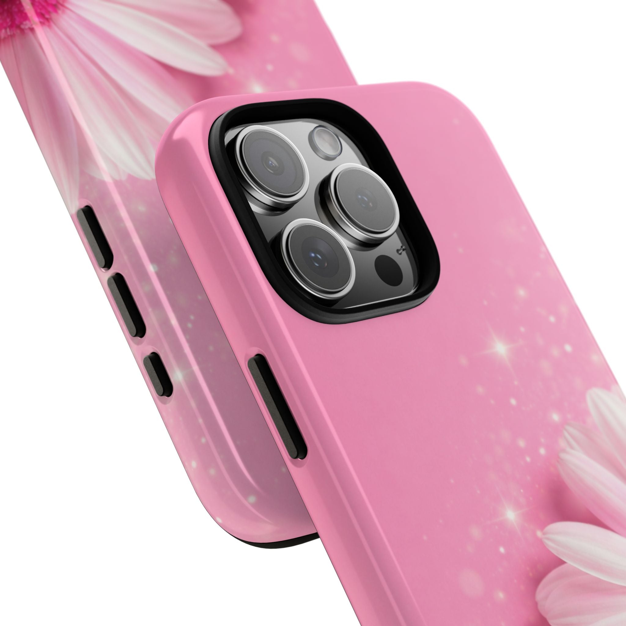 Pink Daisy Phone Case, Aesthetic Floral iPhone & Samsung Case, Cute Flower Phone Cover, Soft Girl Coquette Case, Feminine Pink Case