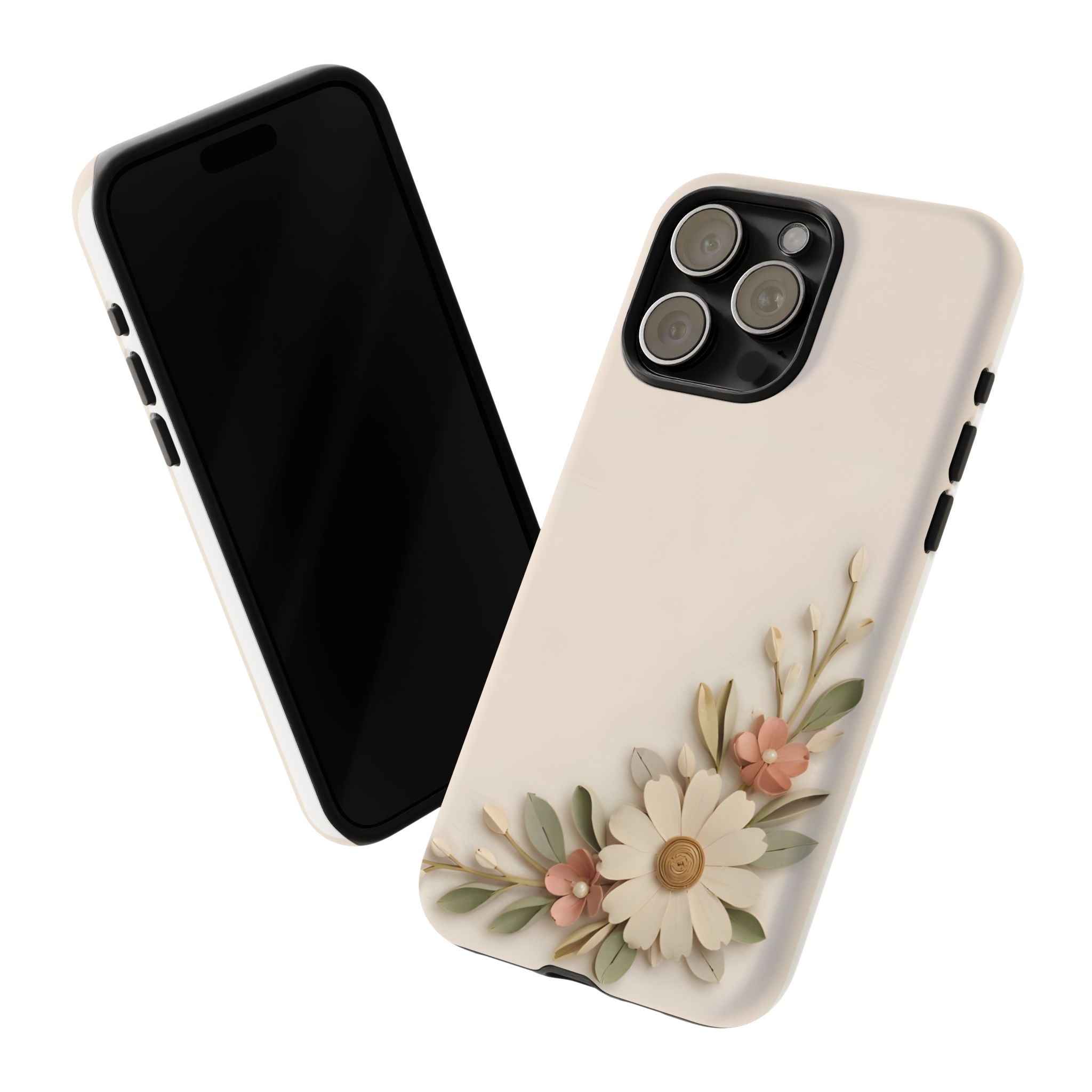 Daisy Blossom Tough Phone Case — Floral Protective iPhone Cover
