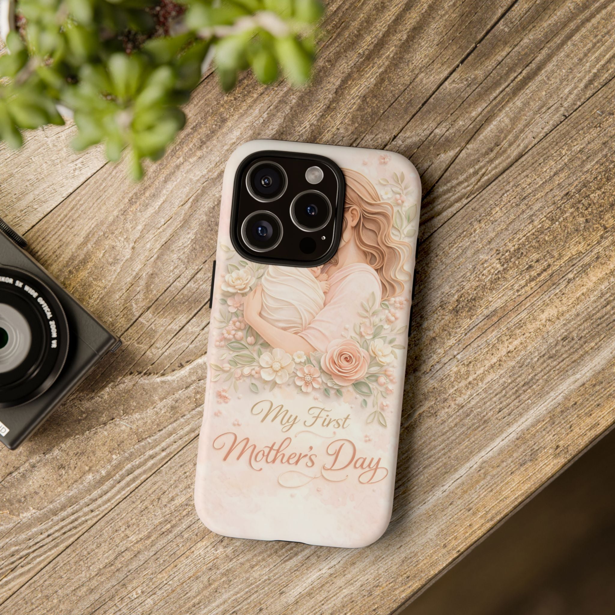 My First Mother's Day Floral Phone Case — Mom & Baby Protective Case