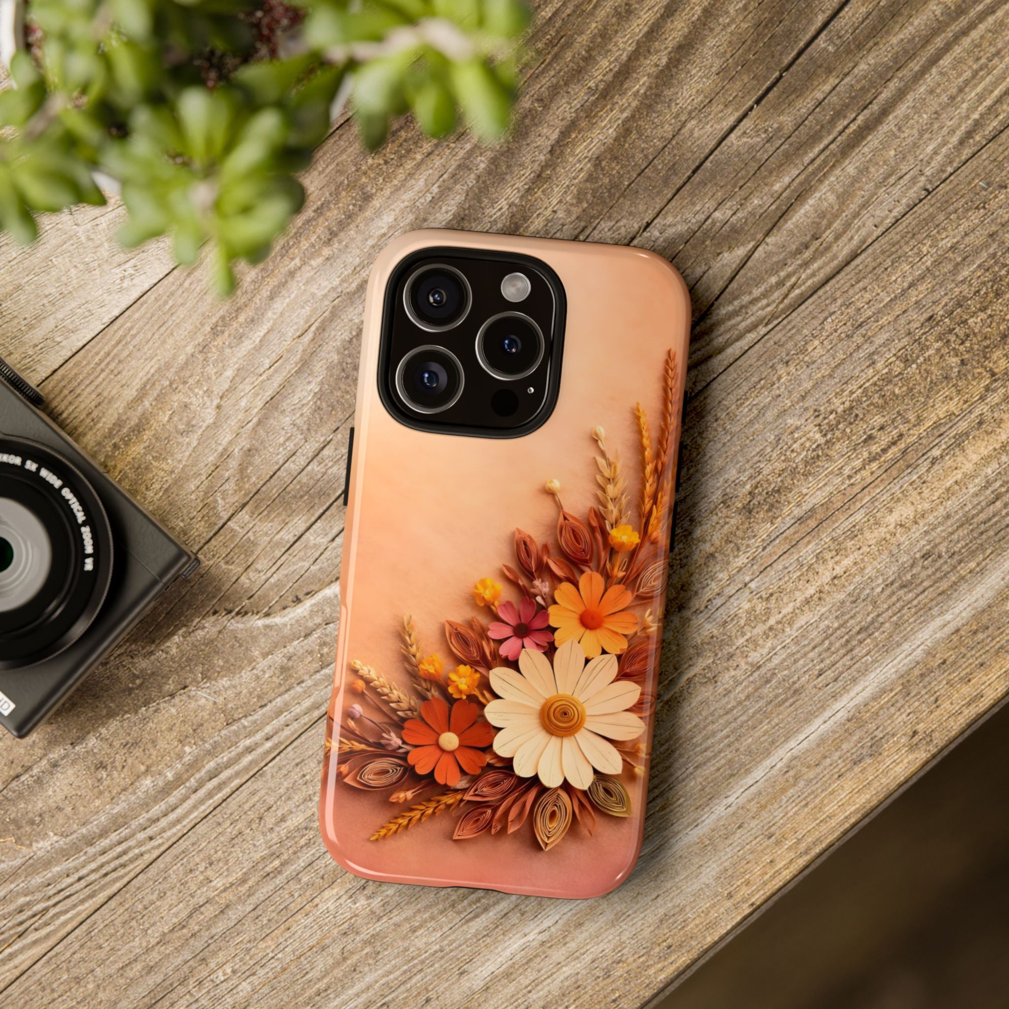 Floral Daisies Phone Case — Autumn Bouquet Protective iPhone Cover