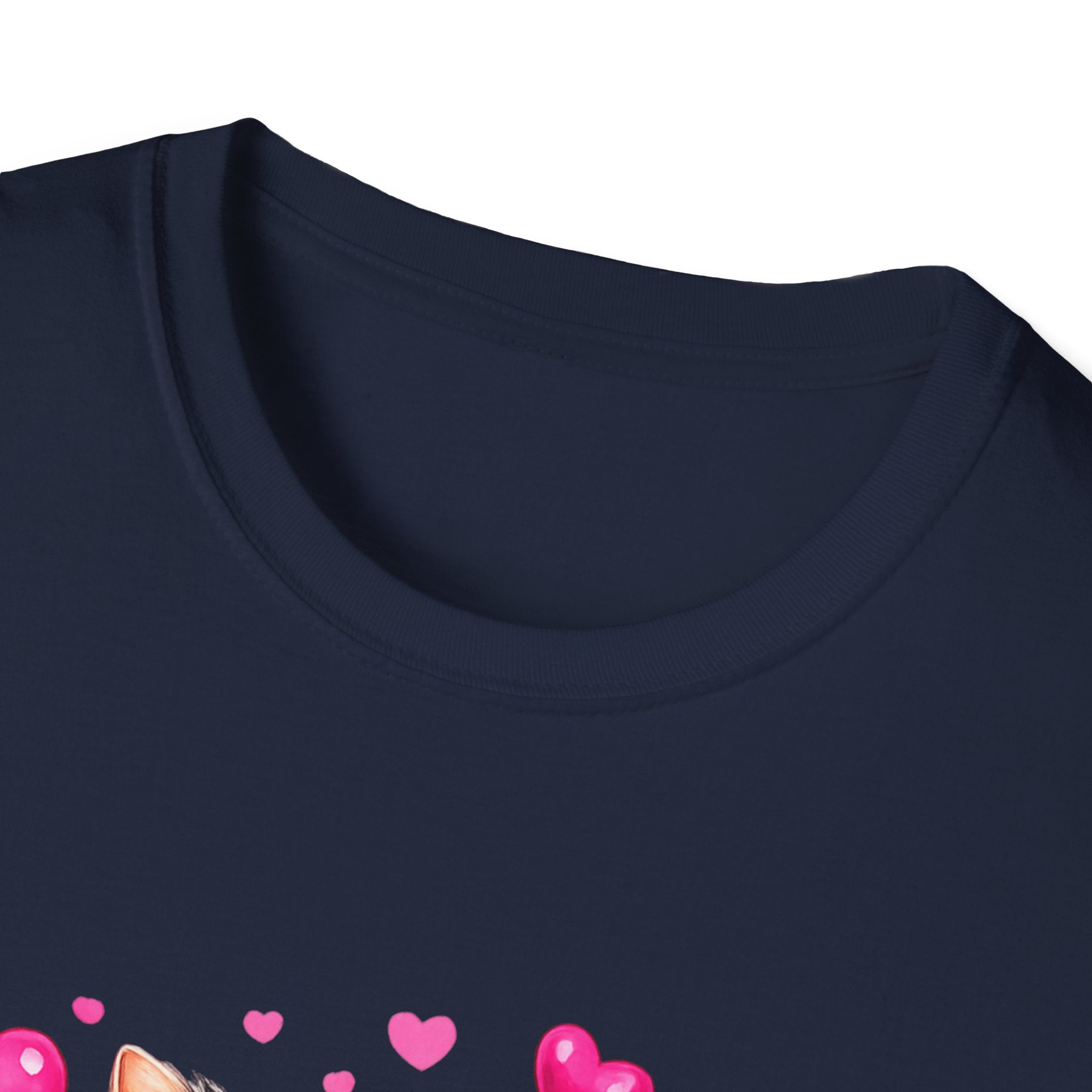 Mommy’s Child Yorkie Shirt – Cute Puppy in Mug Graphic Tee, Dog Lover Gift, Pink Heart Aesthetic, Yorkshire Terrier T-Shirt for Women