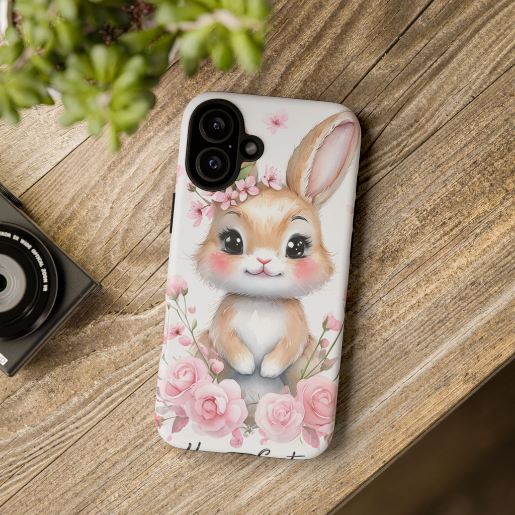 Cute Bunny Phone Case — Adorable Kawaii Rabbit Phone Cover for Girls & Animal Lovers