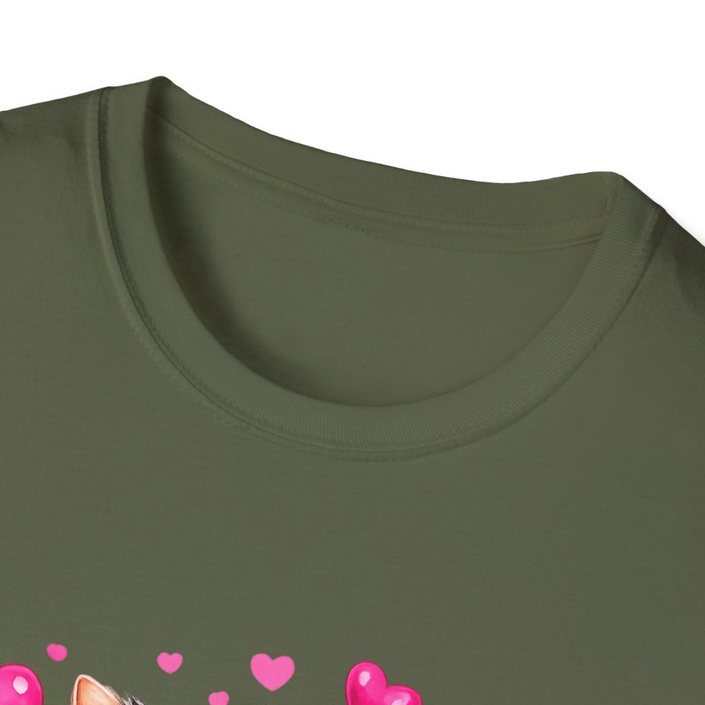 Mommy’s Child Yorkie Shirt – Cute Puppy in Mug Graphic Tee, Dog Lover Gift, Pink Heart Aesthetic, Yorkshire Terrier T-Shirt for Women