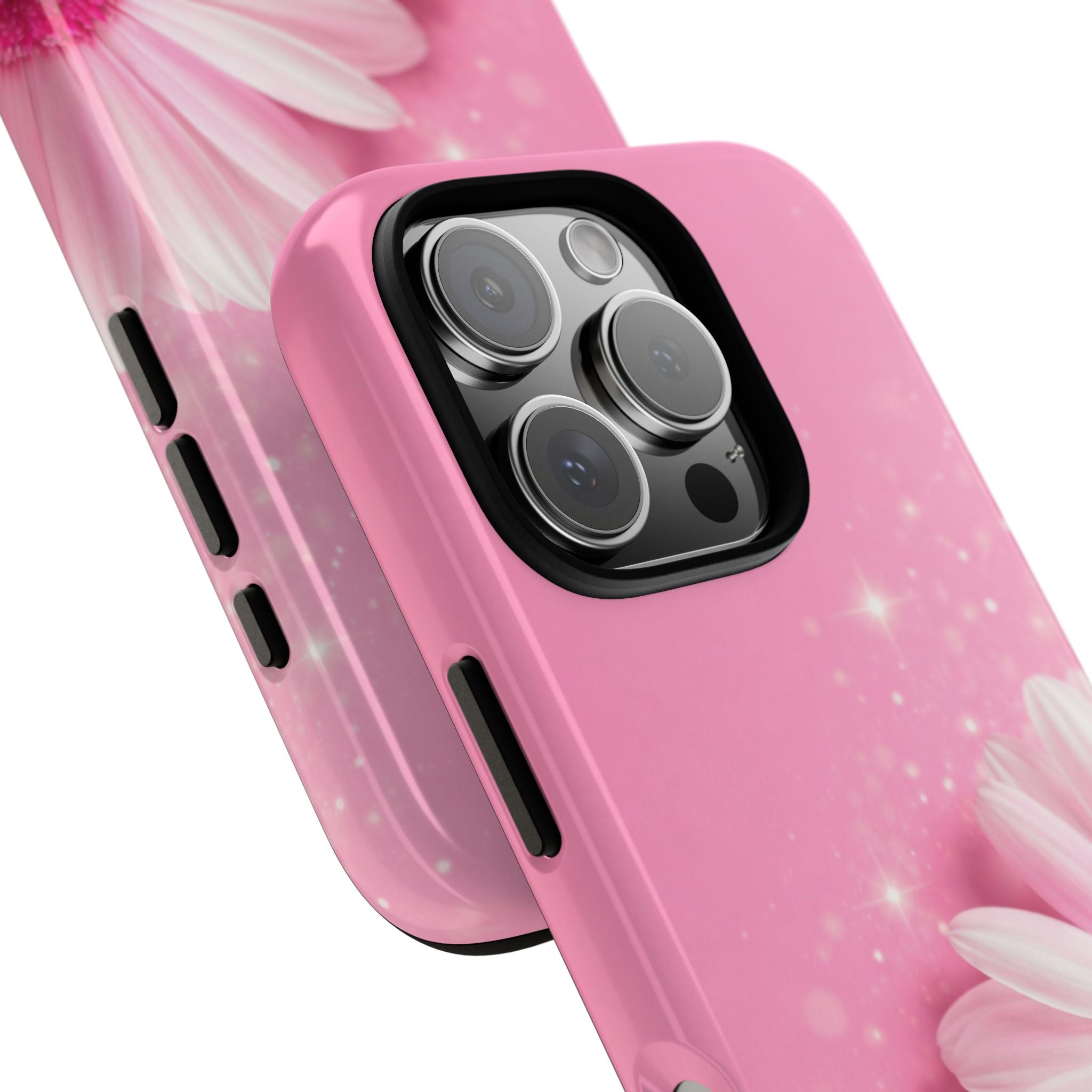 Pink Daisy Phone Case, Aesthetic Floral iPhone & Samsung Case, Cute Flower Phone Cover, Soft Girl Coquette Case, Feminine Pink Case
