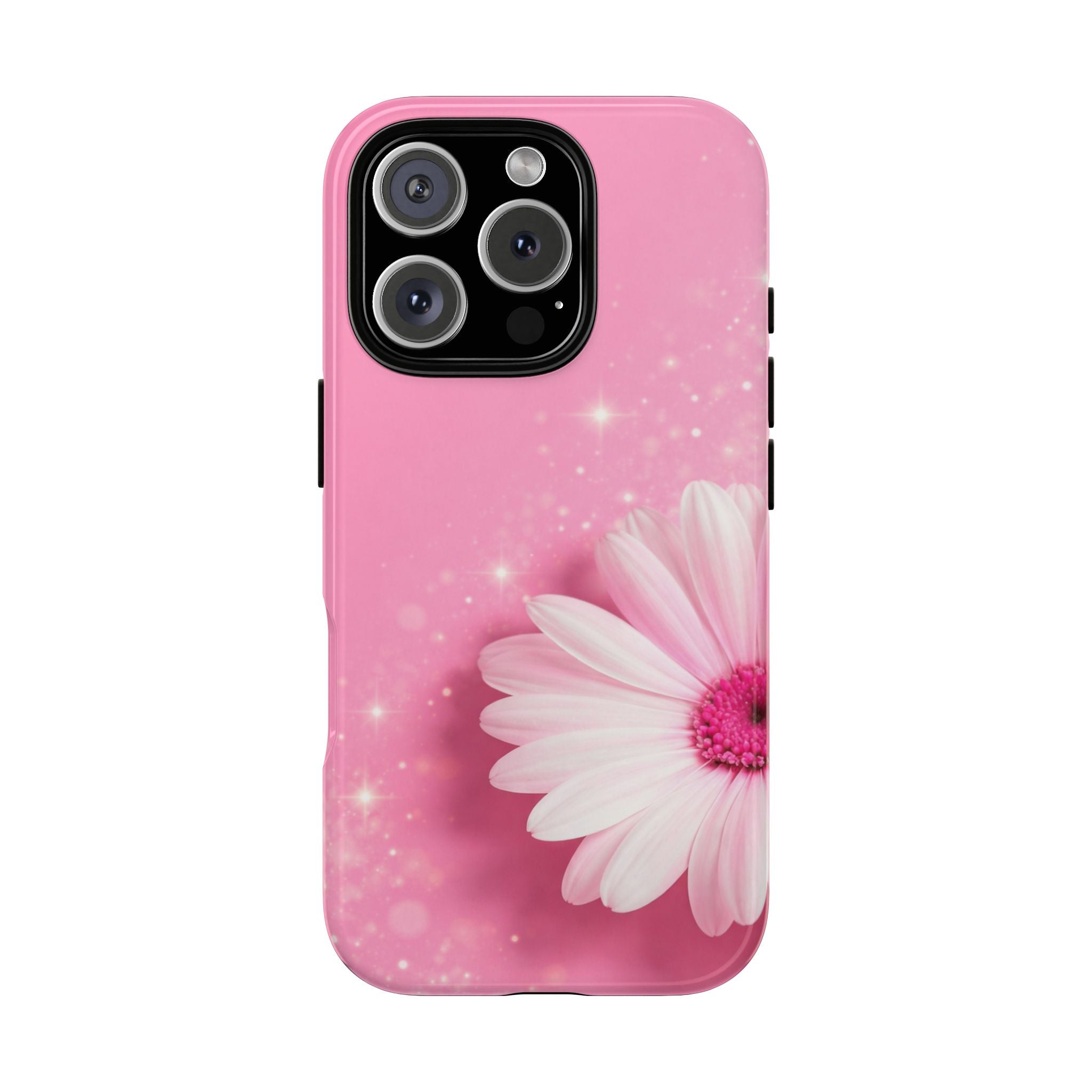 Pink Daisy Phone Case, Aesthetic Floral iPhone & Samsung Case, Cute Flower Phone Cover, Soft Girl Coquette Case, Feminine Pink Case